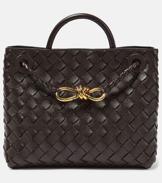 Bottega Veneta Andiamo Small leather tote bag. Shop Bottega Veneta Top-Handle Bags for women now.