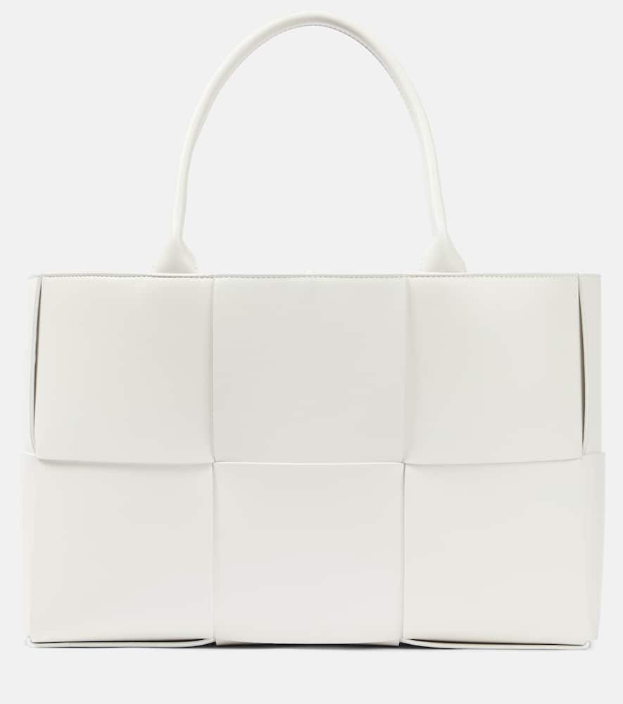 Bottega Veneta Arco Intreccio leather tote bag. Shop Bottega Veneta Tote Bags for women now.