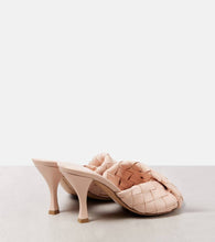 Bottega Veneta Blink 80 Intrecciato leather mules