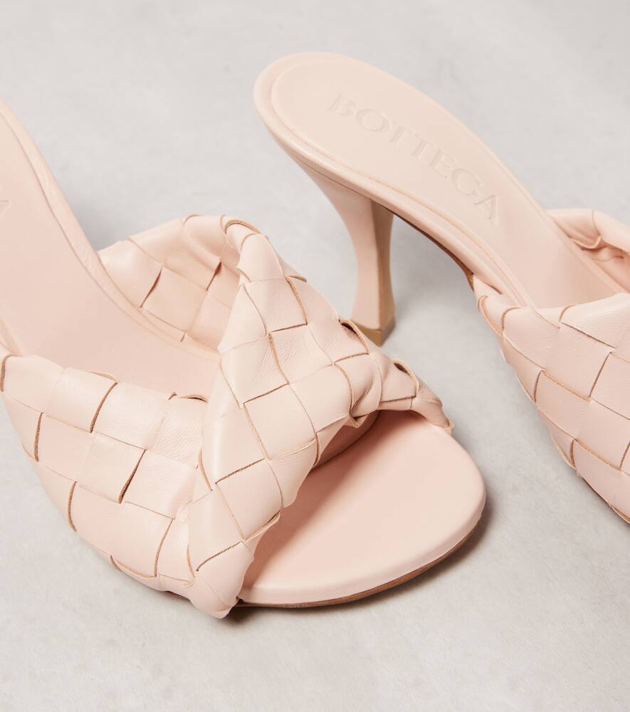 Bottega Veneta Blink 80 Intrecciato leather mules