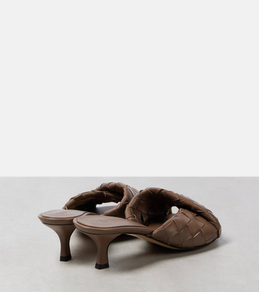 Bottega Veneta Blink Intrecciato 50 leather mules