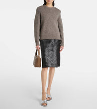 Bottega Veneta Blink Intrecciato 80 metallic leather mules