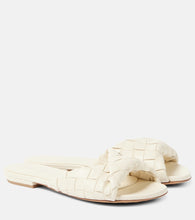 Bottega Veneta Blink Intrecciato leather slides - Bottega Veneta Blink Intrecciato 皮革拖鞋