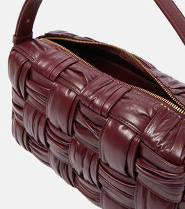 Bottega Veneta Brick Cassette Medium Intreccio leather shoulder bag