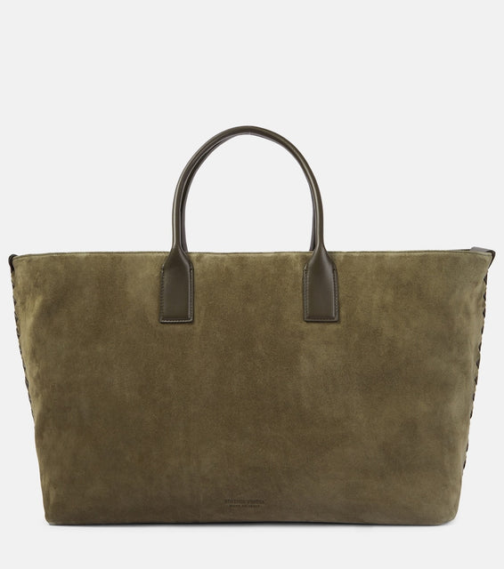 Bottega Veneta Cabat Large suede tote bag. Shop Bottega Veneta Tote Bags for women now.