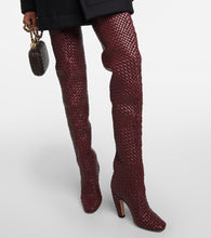 Bottega Veneta Canalazzo leather over-the-knee boots