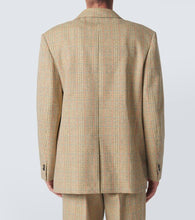 Bottega Veneta Checked wool and cotton-blend blazer