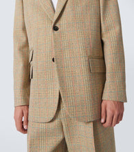 Bottega Veneta Checked wool and cotton-blend blazer