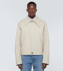 Bottega Veneta Coated cotton blouson jacket