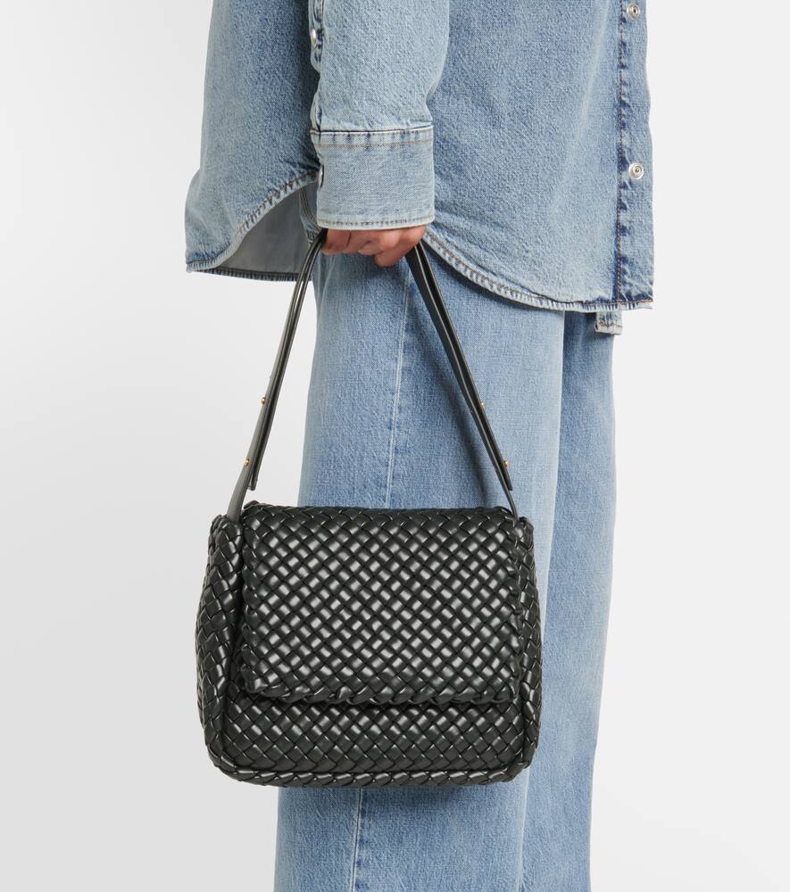 Bottega Veneta Cobble Intreccio leather shoulder bag
