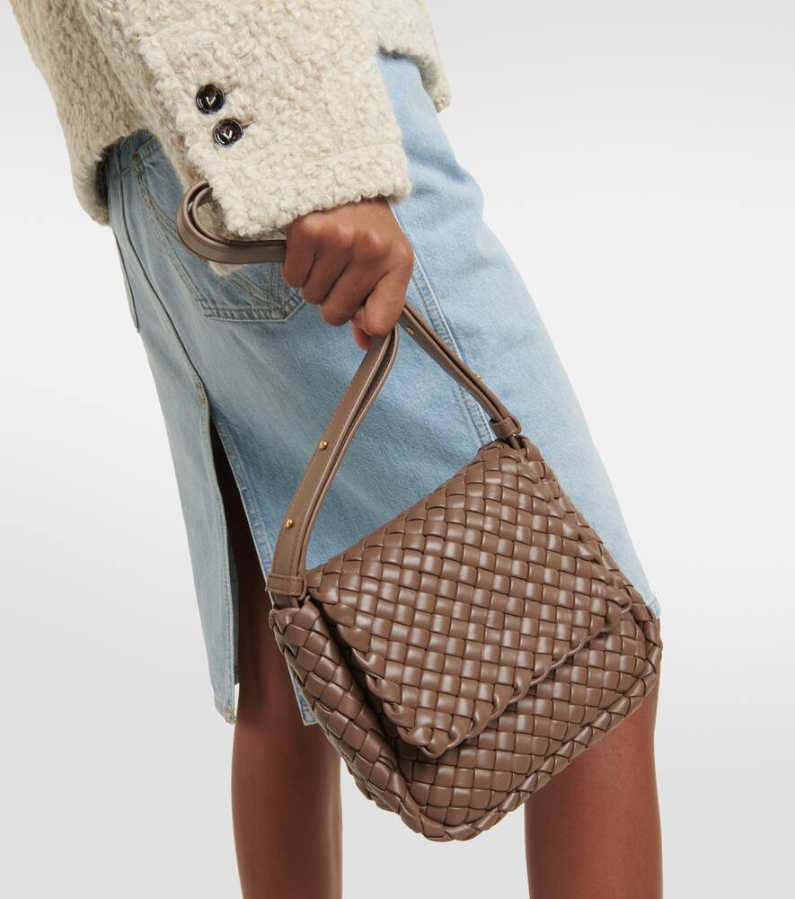 Bottega Veneta Cobble Small Intreccio leather shoulder bag