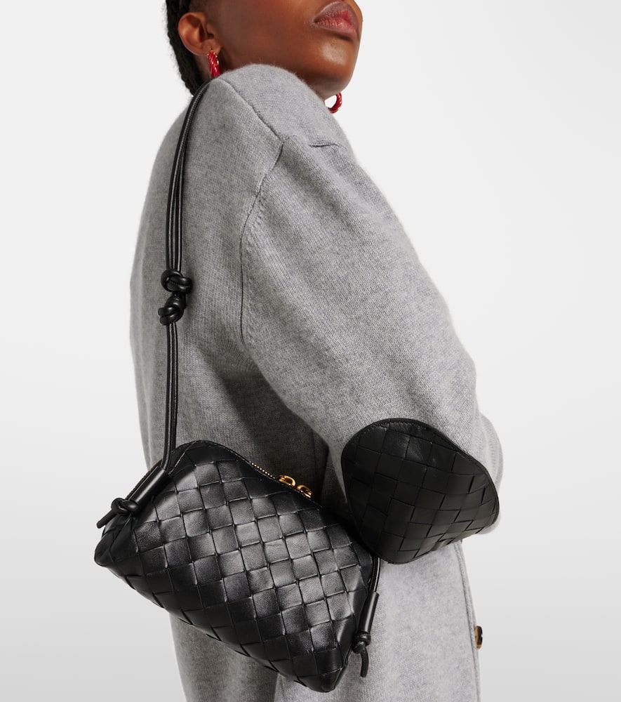 Bottega Veneta Concert Mini Intrecciato leather pouch