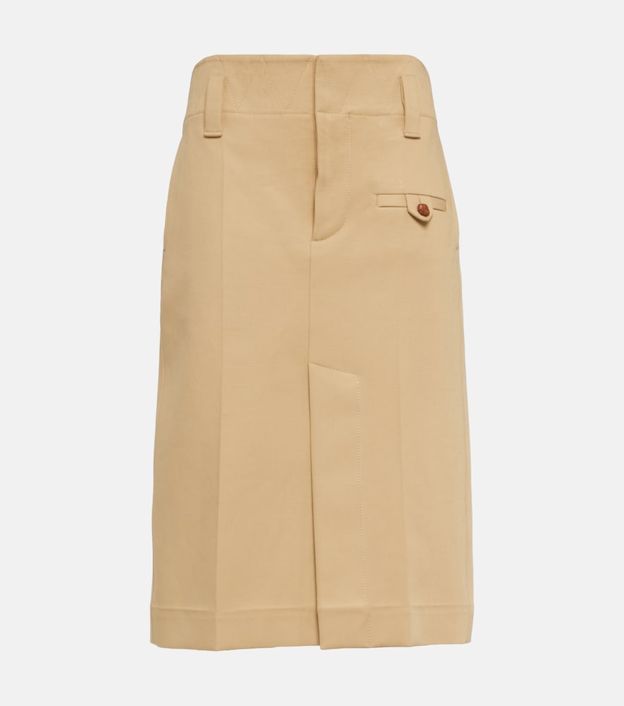 Bottega Veneta Cotton canvas pencil skirt - Bottega Veneta 棉帆布铅笔裙