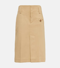 Bottega Veneta Cotton canvas pencil skirt - Bottega Veneta 棉帆布铅笔裙