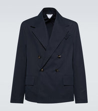 Bottega Veneta Double-breasted cotton twill blazer