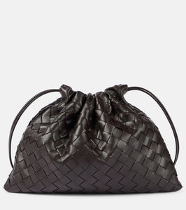 Bottega Veneta Dustbag Small leather clutch. Shop Bottega Veneta Shoulder Bags for women now.