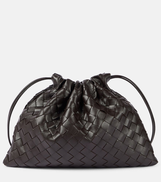 Bottega Veneta Dustbag Small leather clutch. Shop Bottega Veneta Shoulder Bags for women now.
