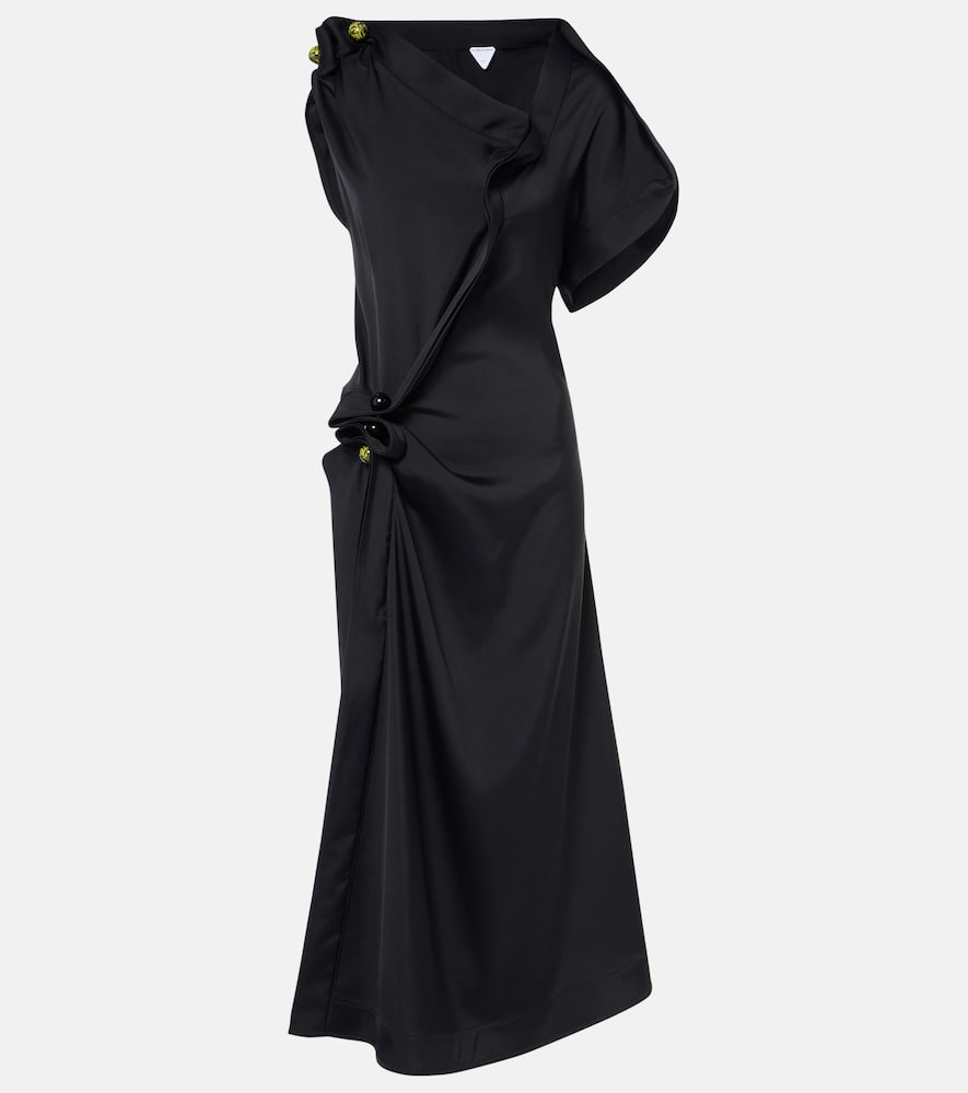Bottega Veneta Gathered midi dress. Bottega Veneta 褶皱中长连衣裙