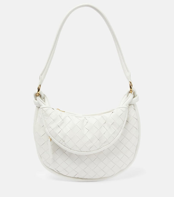 Bottega Veneta Gemelli Small leather shoulder bag. Shop Bottega Veneta Shoulder Bags for women now.