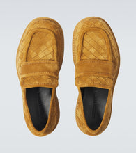 Bottega Veneta Haddock Intrecciato suede loafers