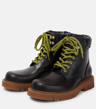 Bottega Veneta Haddock leather combat boots