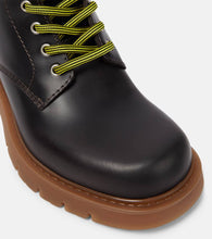 Bottega Veneta Haddock leather combat boots