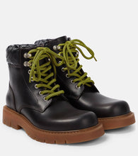 Bottega Veneta Haddock leather combat boots