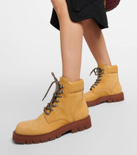 Bottega Veneta Haddock suede combat boots