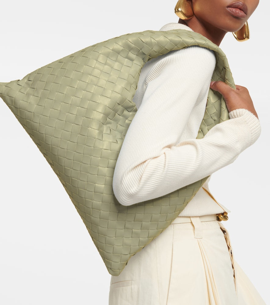 Bottega Veneta Hop Intrecciato leather shoulder bag