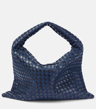 Bottega Veneta Hop Large denim and leather tote bag. Shop Bottega Veneta Tote Bags for women now.