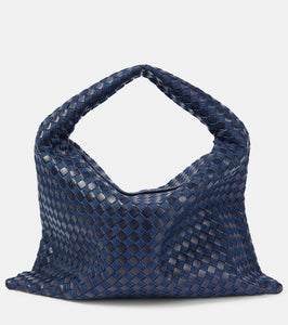 Bottega Veneta Hop Large denim and leather tote bag. Shop Bottega Veneta Tote Bags for women now.