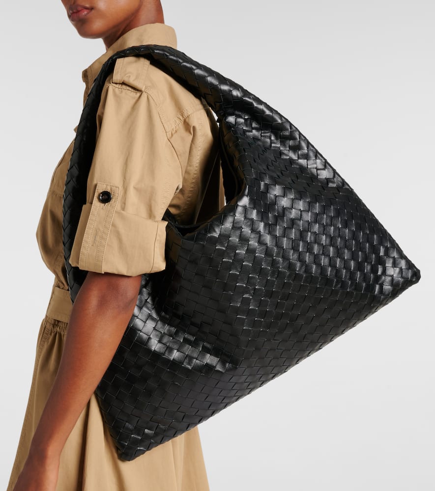 Bottega Veneta Hop Intrecciato Large leather tote bag