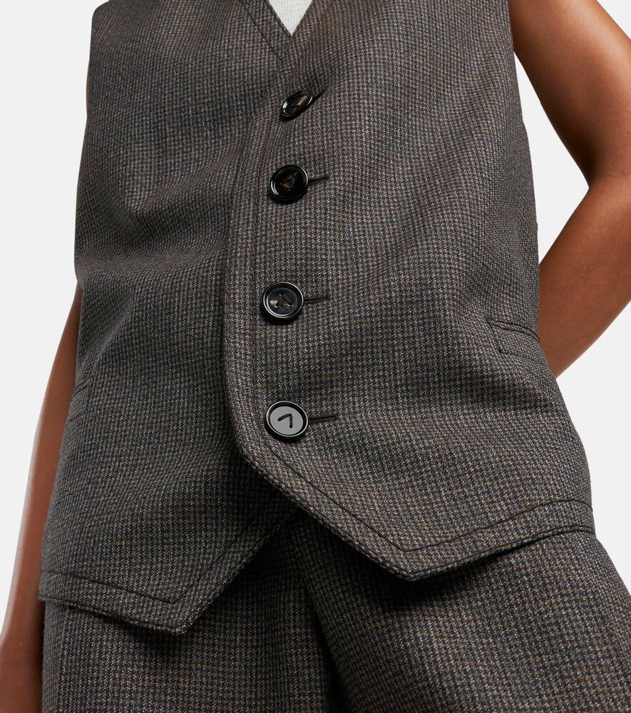 Bottega Veneta Houndstooth wool vest