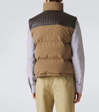 Bottega Veneta Intrecciato cotton poplin down vest