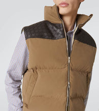 Bottega Veneta Intrecciato cotton poplin down vest