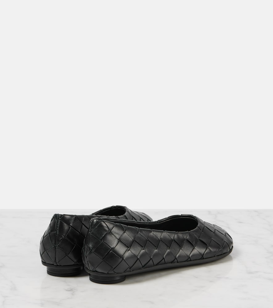 Bottega Veneta Intrecciato leather ballet flats