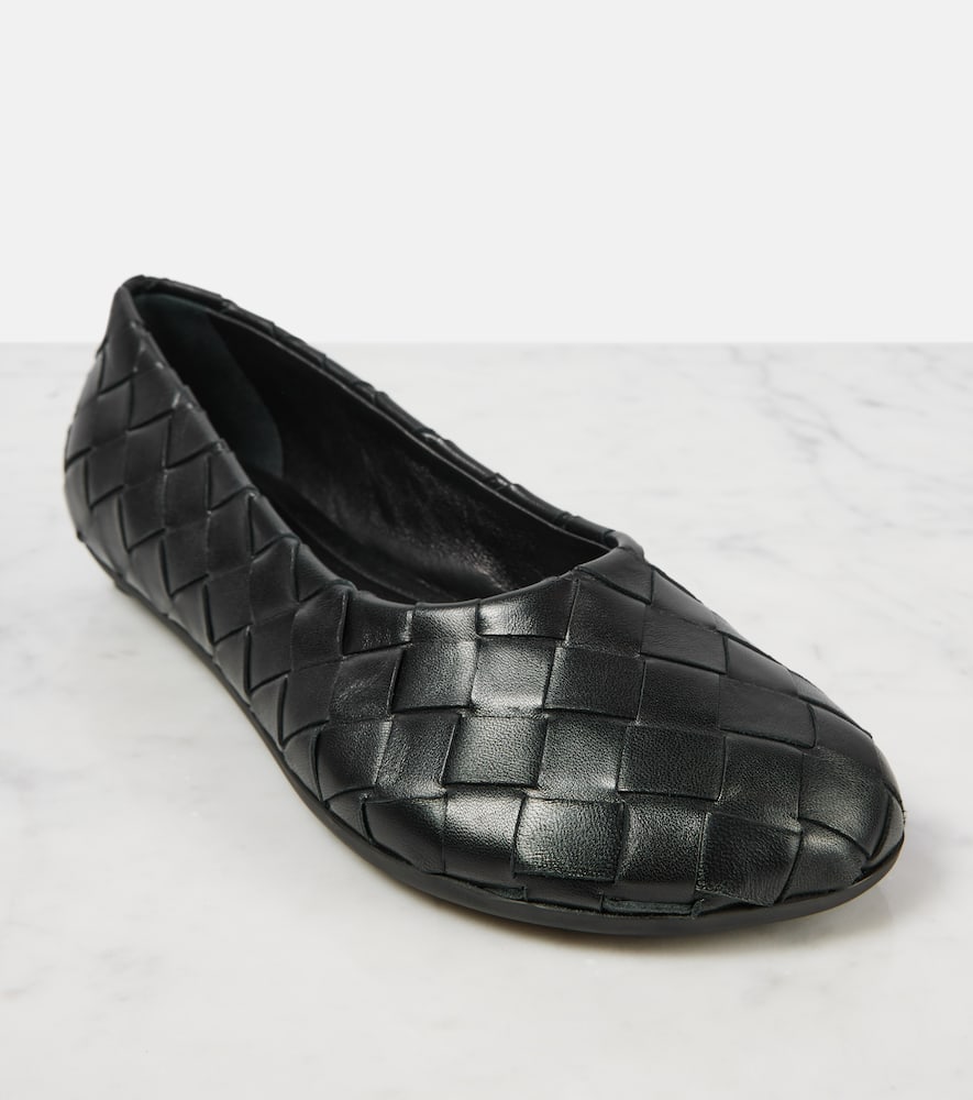 Bottega Veneta Intrecciato leather ballet flats