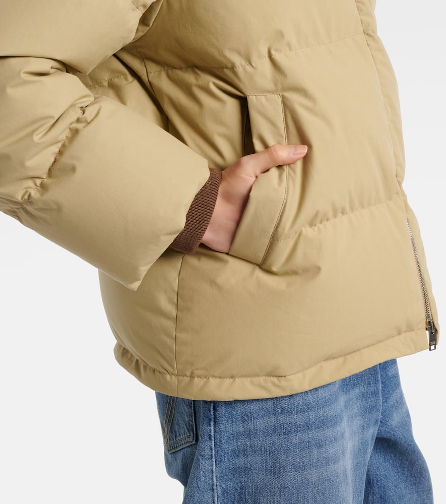 Bottega Veneta Intrecciato leather-trimmed down jacket