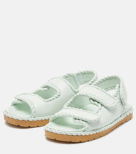 Bottega Veneta Jack torchon-trimmed leather sandals