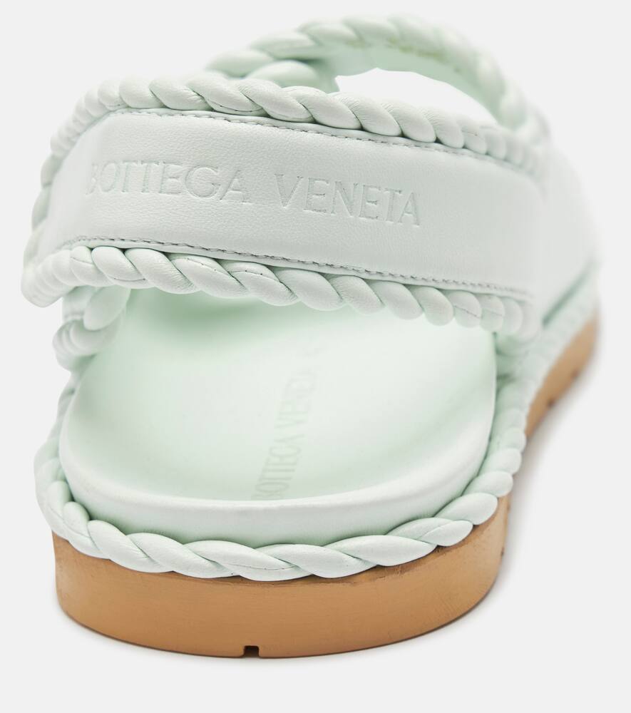 Bottega Veneta Jack torchon-trimmed leather sandals