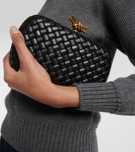 Bottega Veneta Knot Intreccio leather clutch