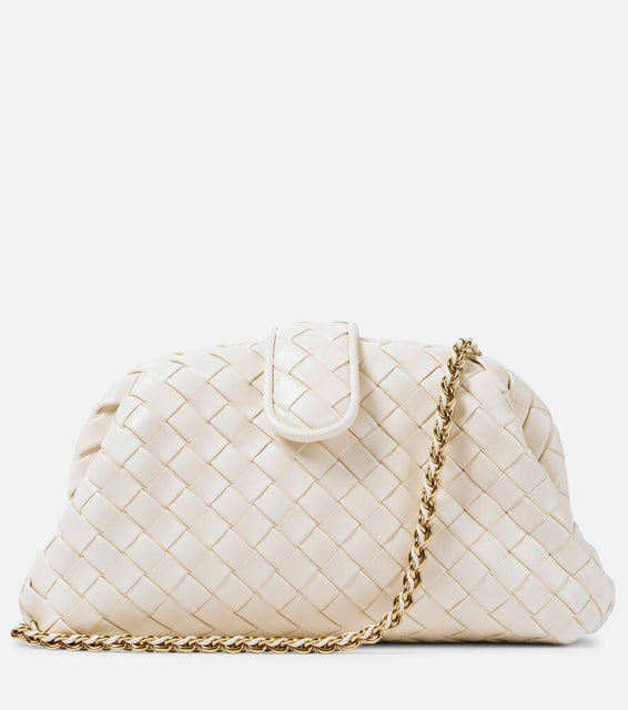 Bottega Veneta Lauren 1980 Intrecciato leather clutch. Shop Bottega Veneta Shoulder Bags for women now.