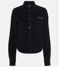 Bottega Veneta Leather-trimmed cotton corduroy shirt