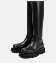 Bottega Veneta Lug leather knee-high boots