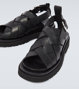 Bottega Veneta Lug leather sandals