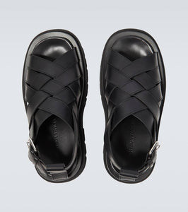 Bottega Veneta Lug leather sandals