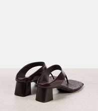 Bottega Veneta Marella Intrecciato 45 leather thong sandals