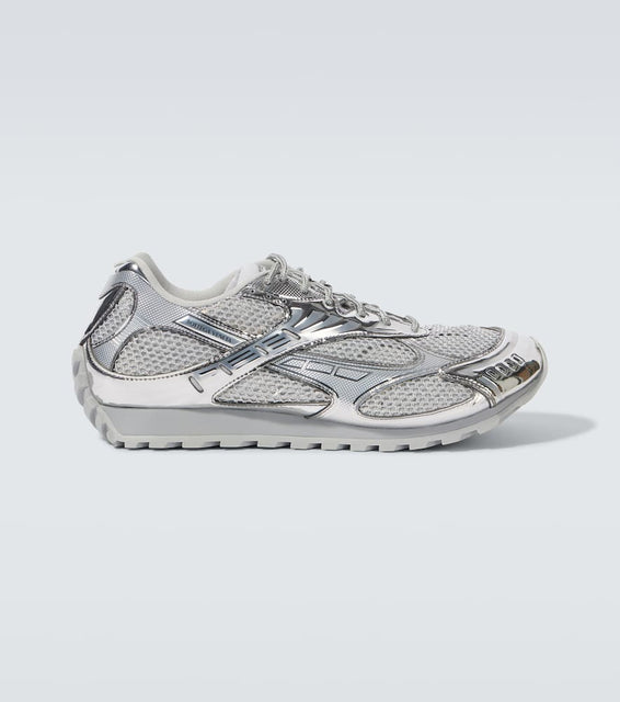 Bottega Veneta Orbit metallic-effect sneakers