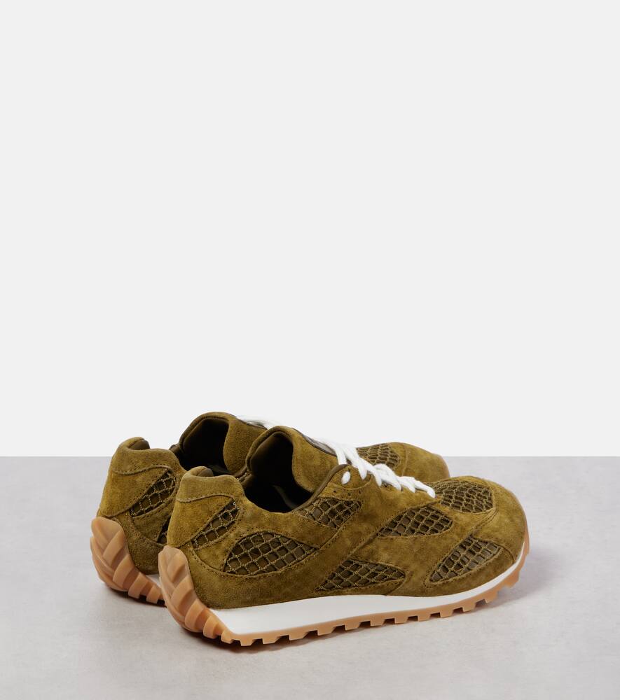 Bottega Veneta Orbit suede-trimmed mesh sneakers