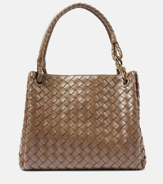 Bottega Veneta Parachute Large leather shoulder bag. Shop Bottega Veneta Tote Bags for women now.